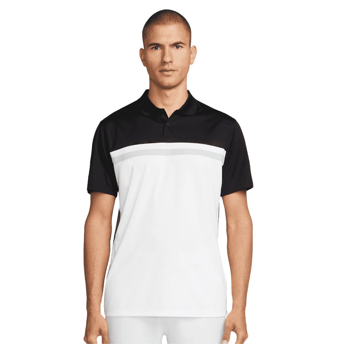 Herren Performance Poloshirt mit Farbblock