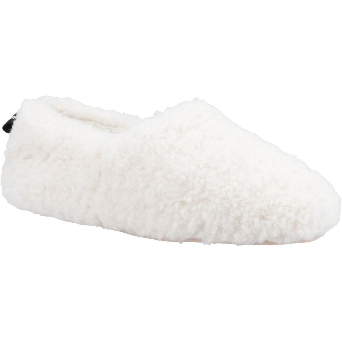 Hush Puppies Emily Kunstfell Damen Creme Hausschuhe