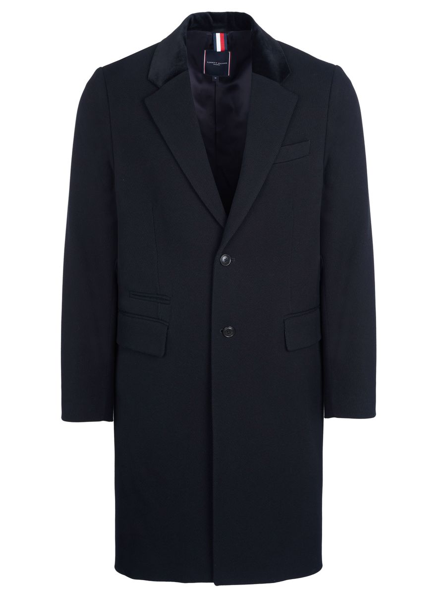 Parka-Mantel mit Kapuze aus Wollmischung