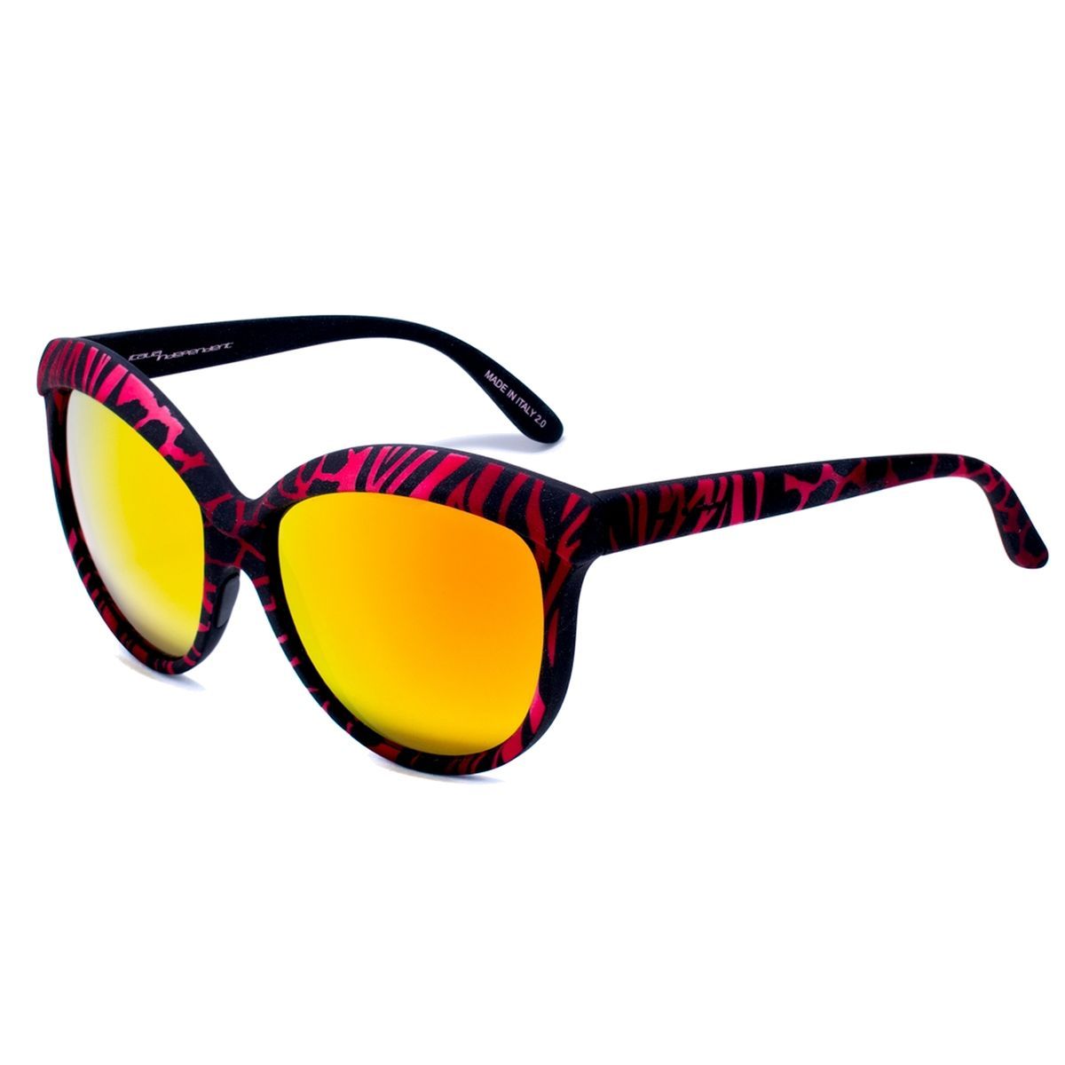 Damen Cat-Eye Sonnenbrille mit verspiegelten Gläsern