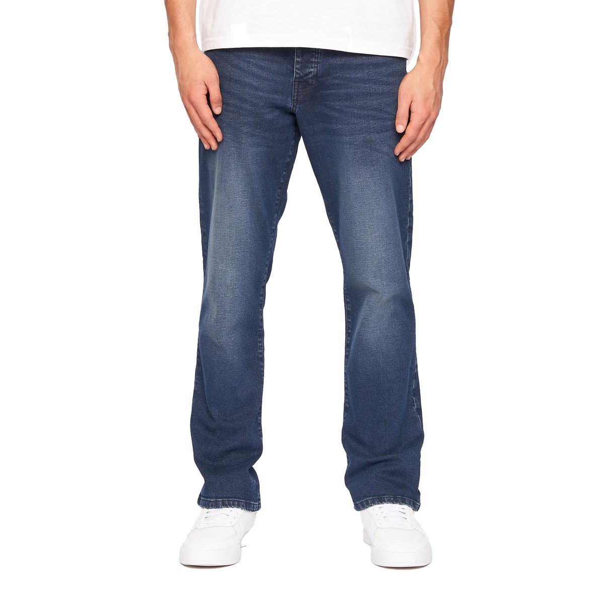 Crosshatch - "Princed" Jeans für Herren (Dunkle Waschung)