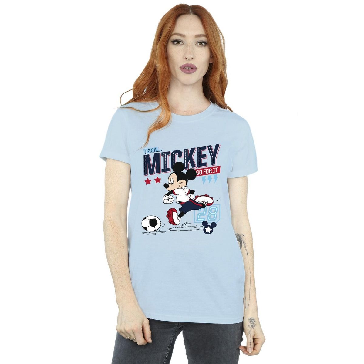 Mickey Mouse Fußball Grafik-T-Shirt