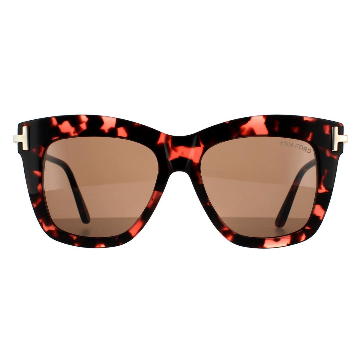 Quadratische Dasha Sonnenbrille mit Schildpatt-Optik
