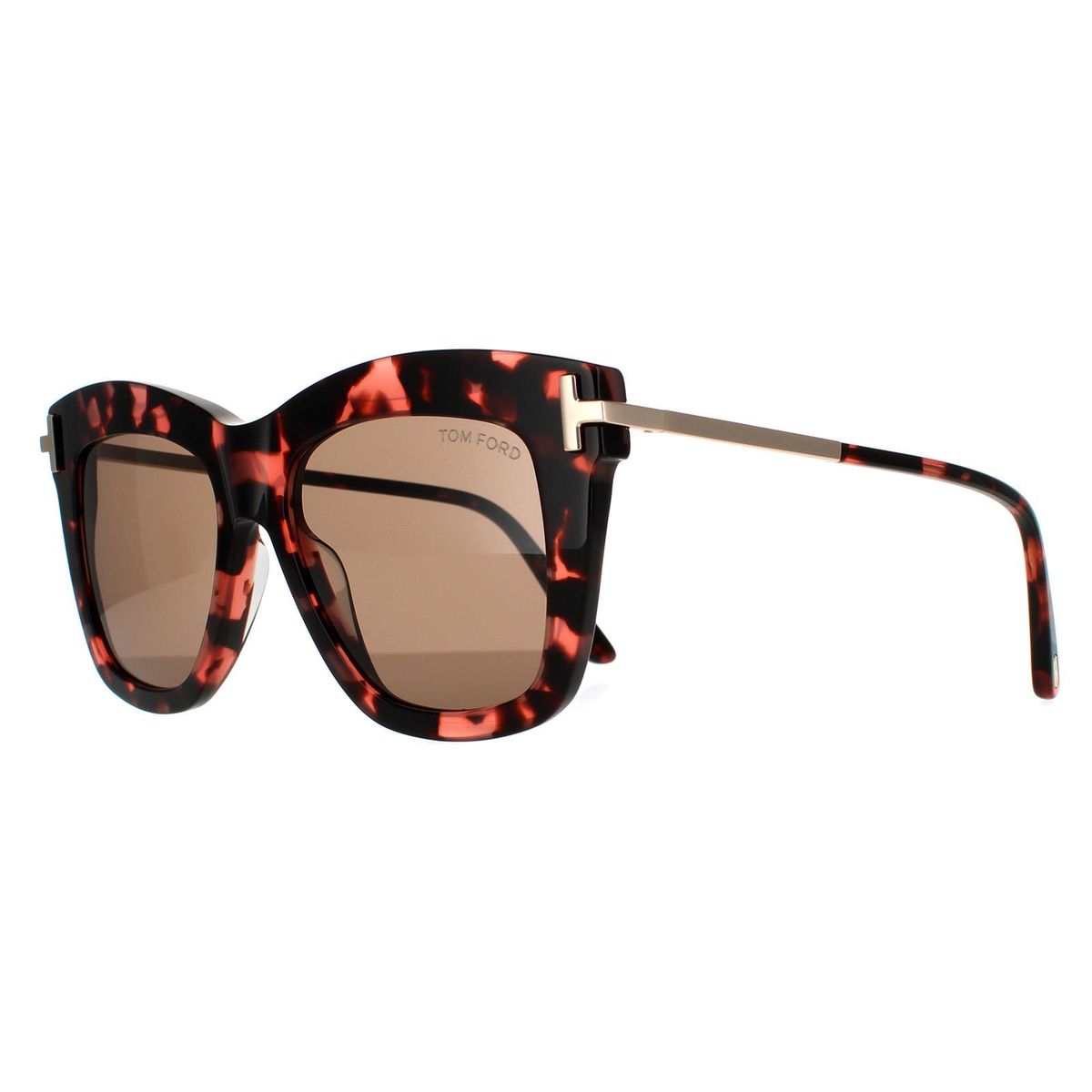Quadratische Dasha Sonnenbrille mit Schildpatt-Optik