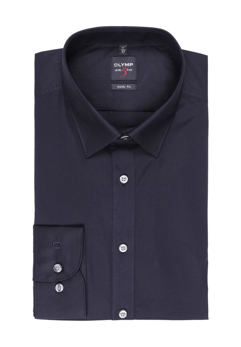 Body Fit Langarm Hemd