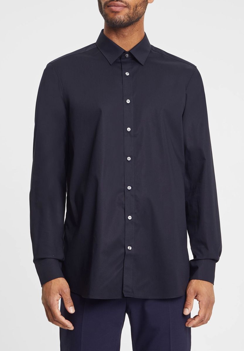 Body Fit Langarm Hemd