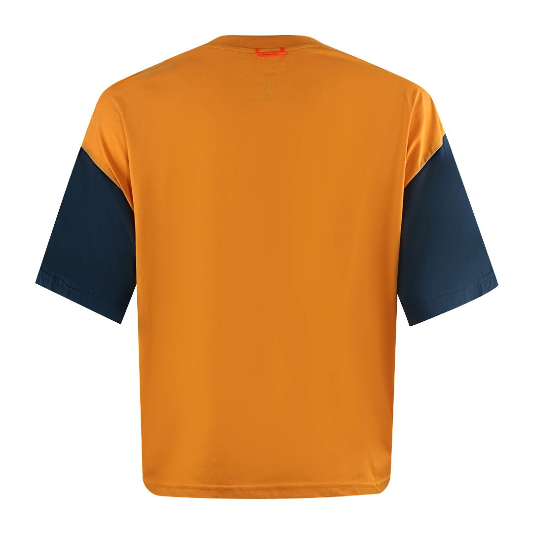Kastiges Grafik-T-Shirt mit Logo-Schriftzug