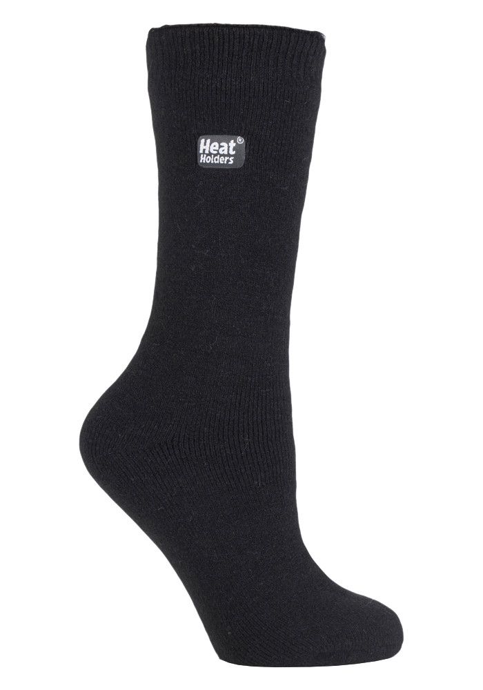 Heat Holders Lite 3 Paar Multipack Damen-Thermosocken für den Winter | Dünne und warme Socken für Anzugsocken Schwarz