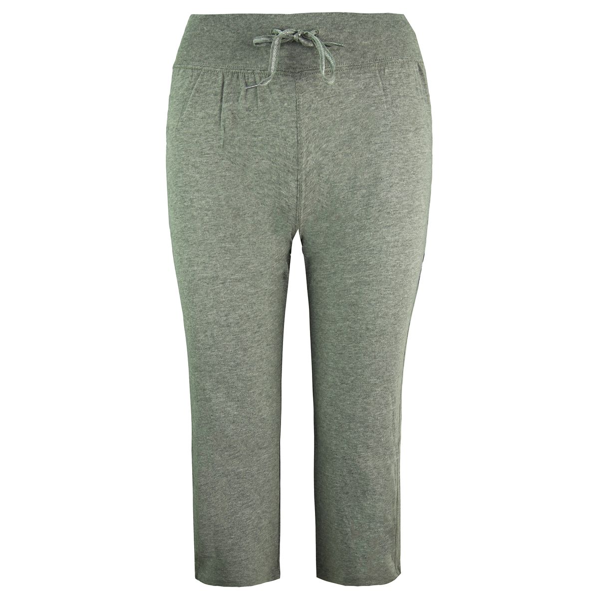 Bequeme graue Capri-Jogginghose für Damen