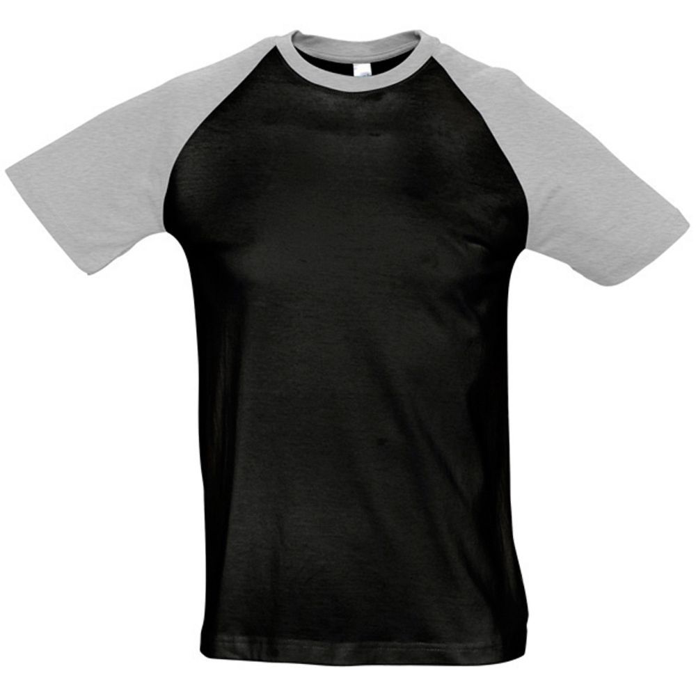 Herren Raglanärmel T-Shirt mit Kontrastfarben