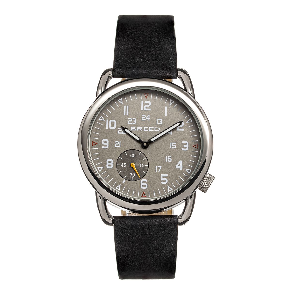 Klassische Fliegeruhr mit Lederarmband