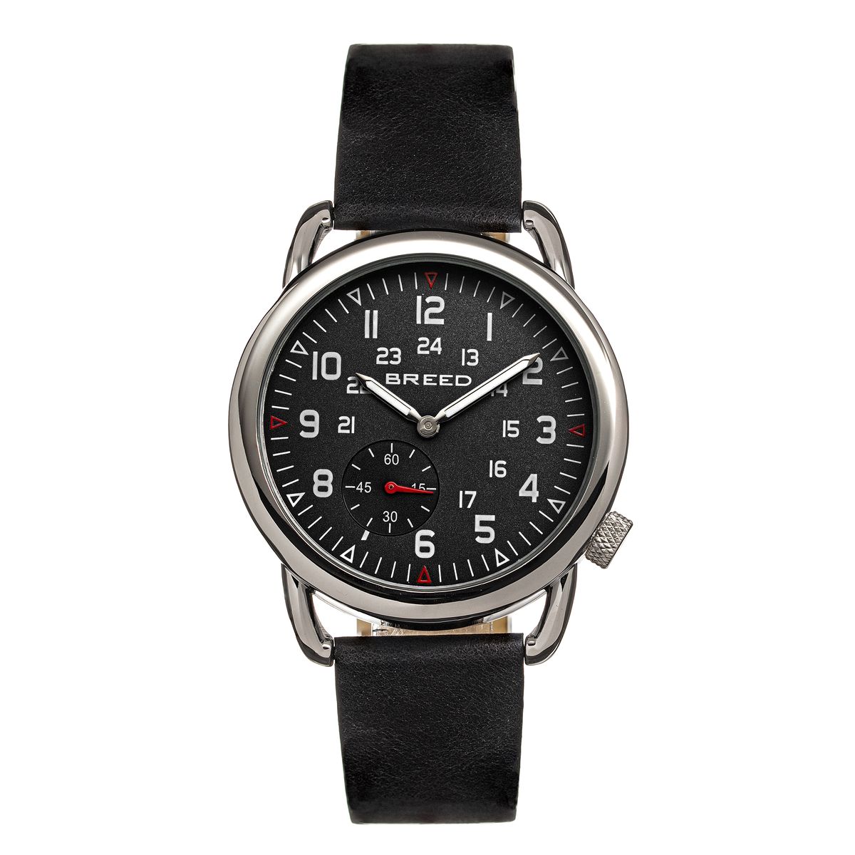 Klassische Fliegeruhr mit Lederarmband