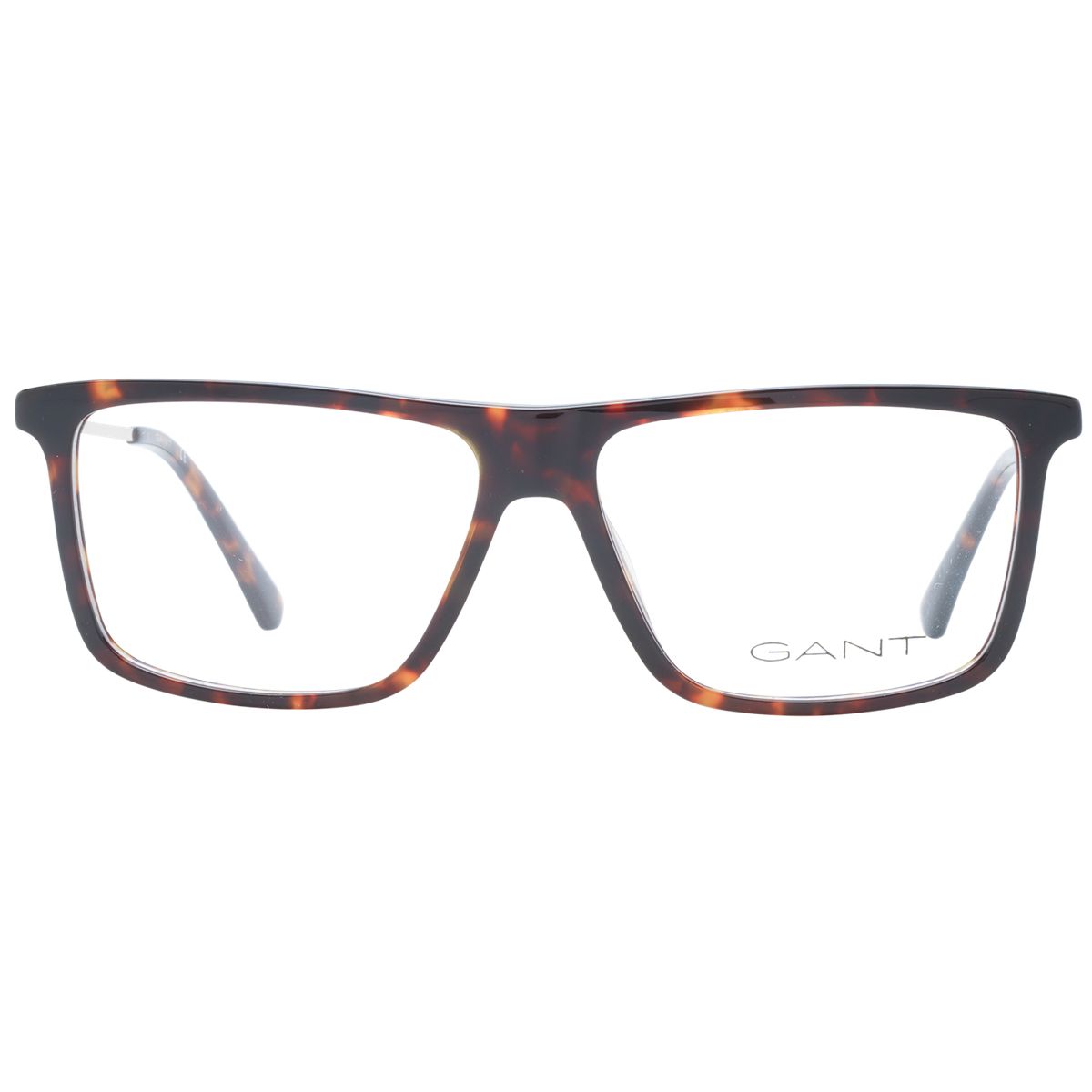 Klassische rechteckige Brille in Schildpatt-Optik