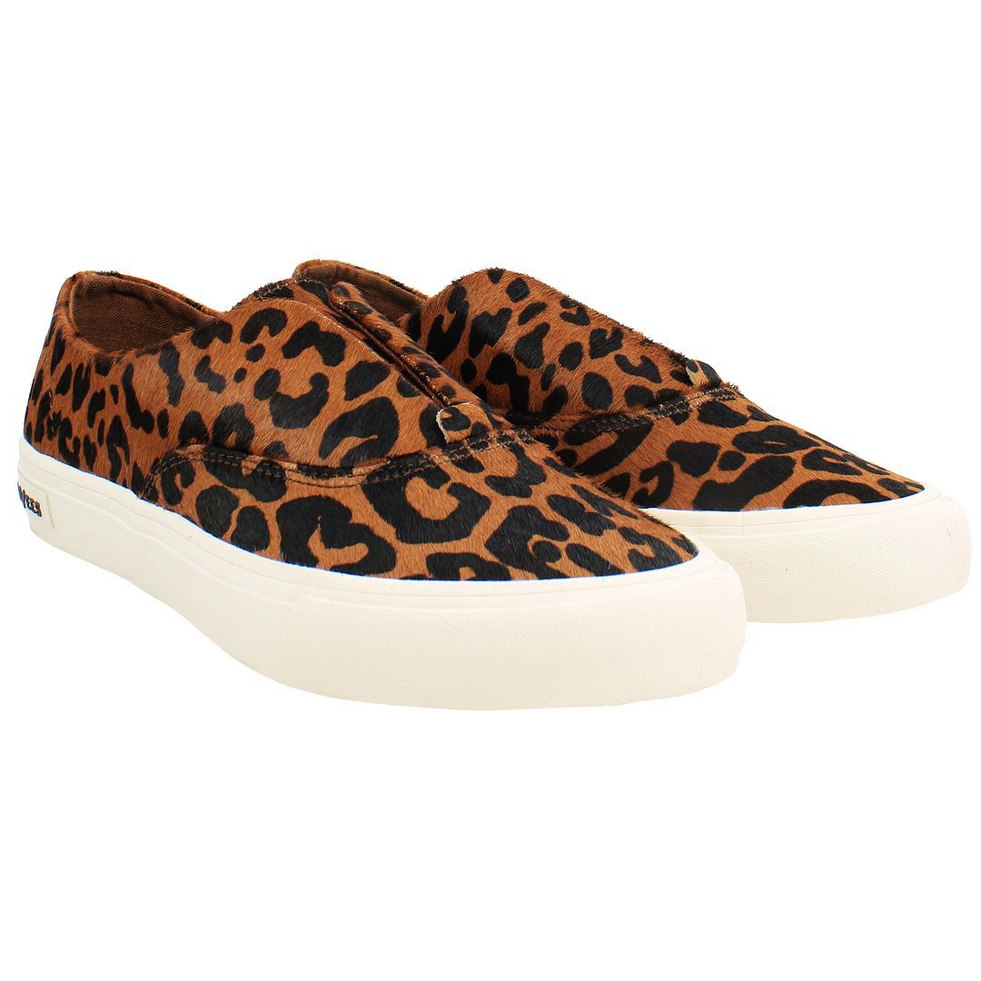 Slip-On Sneaker mit Leopardenmuster