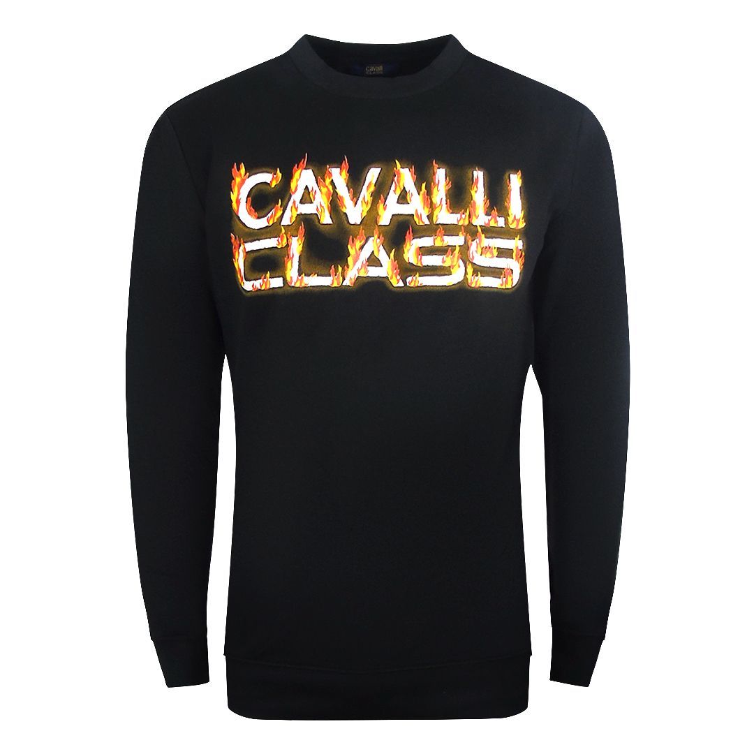 Cavalli Class Sweatshirt mit Feuer-Logo