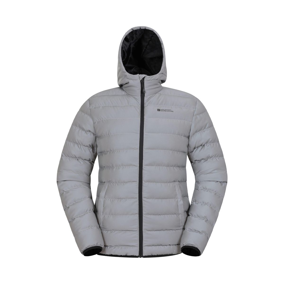 Mountain Warehouse Herren Reflektierende gepolsterte Jacke (Silber)