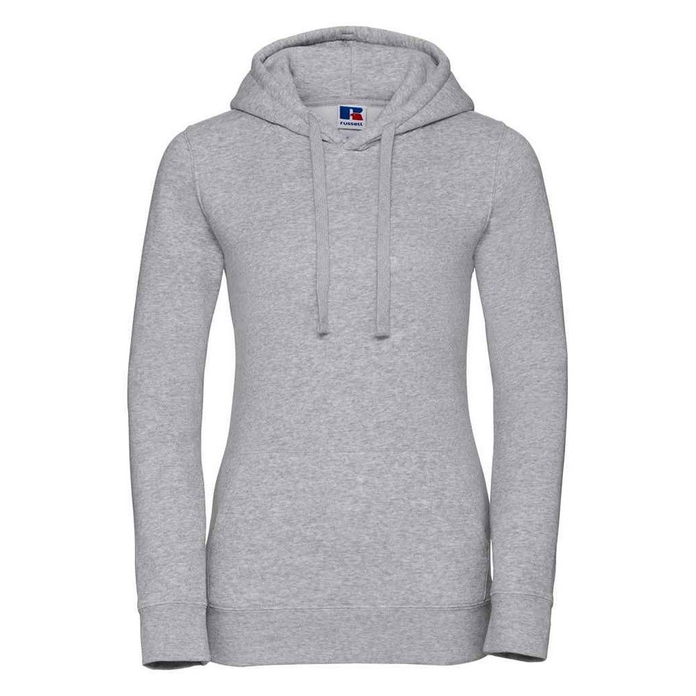 Klassischer grauer Kapuzenpullover für Damen