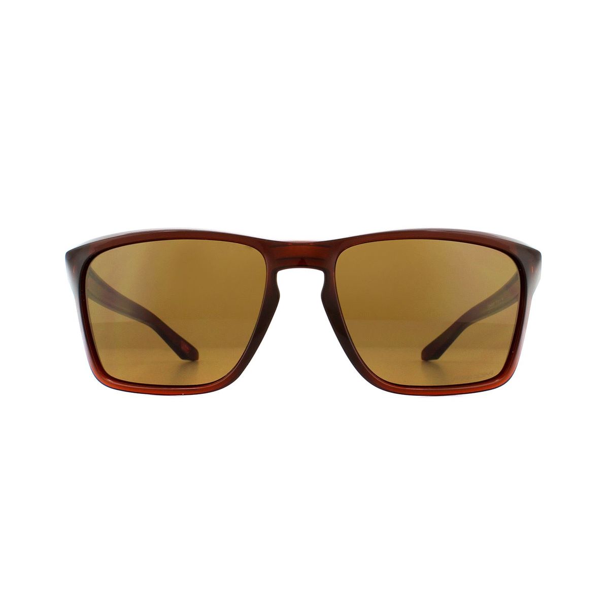 Sonnenbrille mit quadratischem Rahmen und braunen Gläsern
