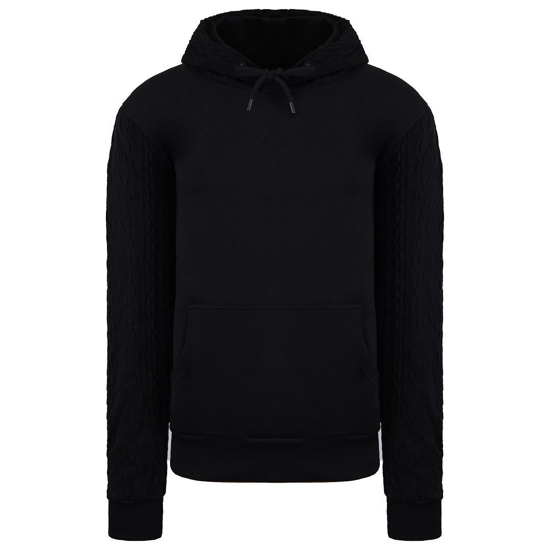 Herren-Kapuzenpullover mit Ärmeltextur