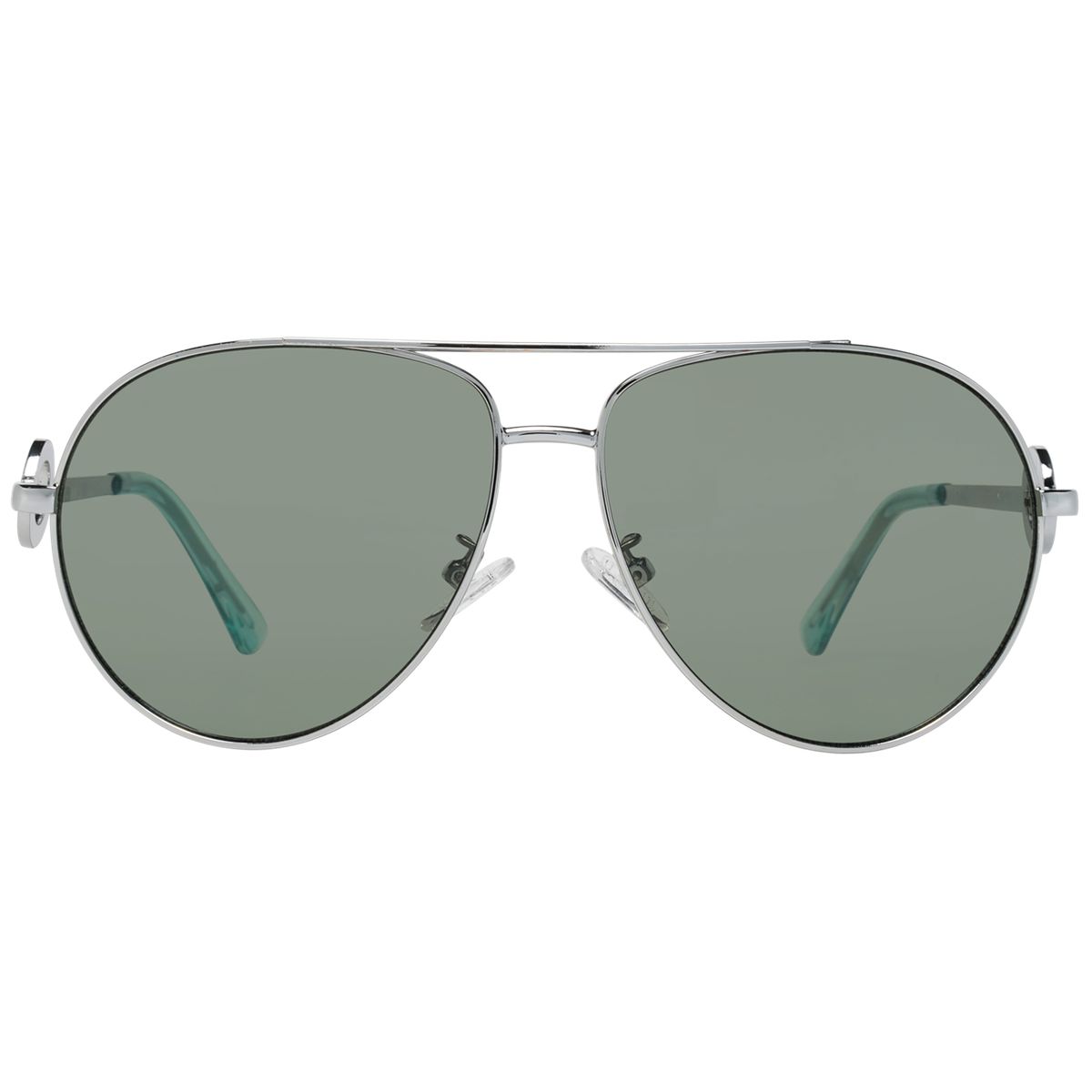 Flieger-Sonnenbrille mit Strass-Logo-Detail