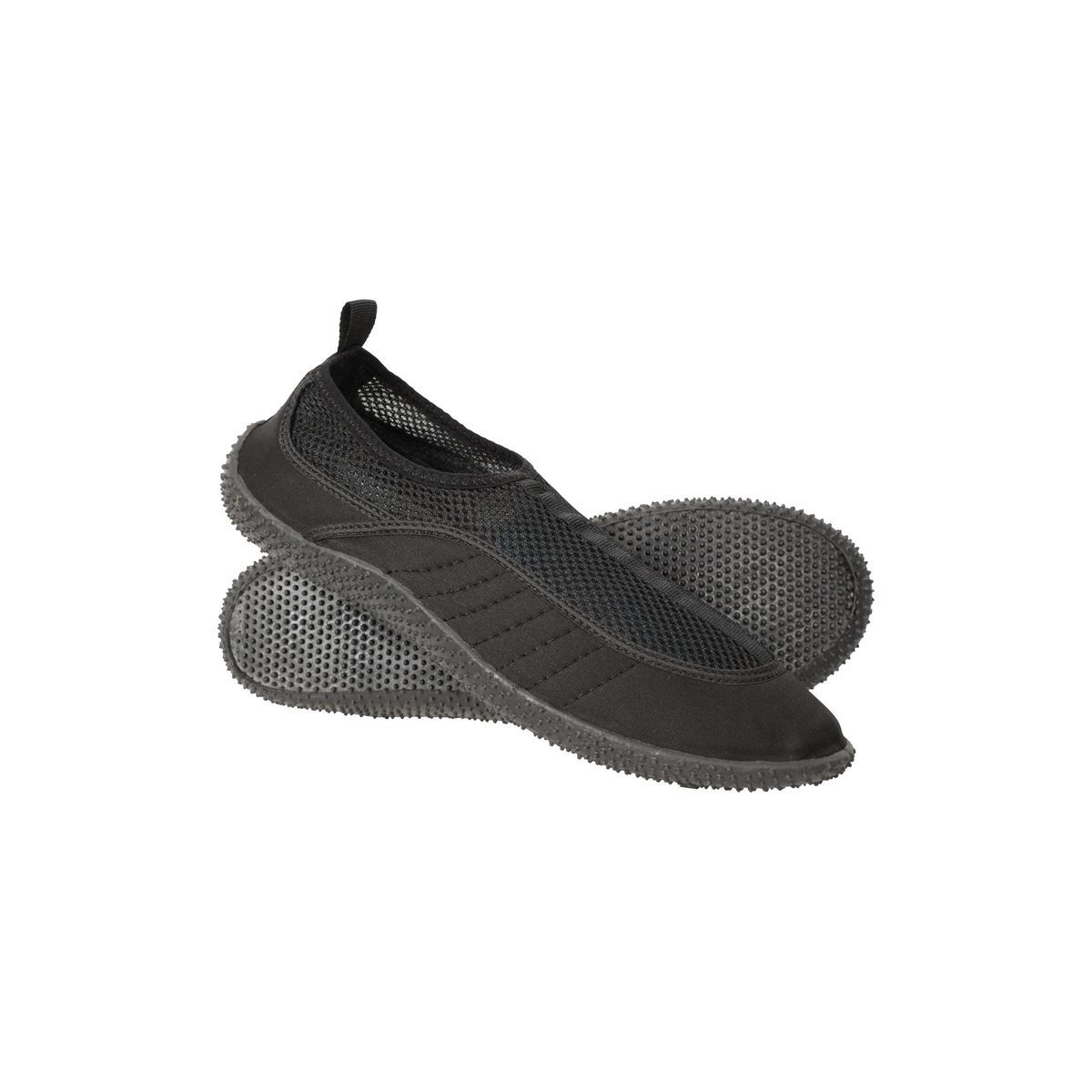 Herren Badeschuhe aus schwarzem Mesh