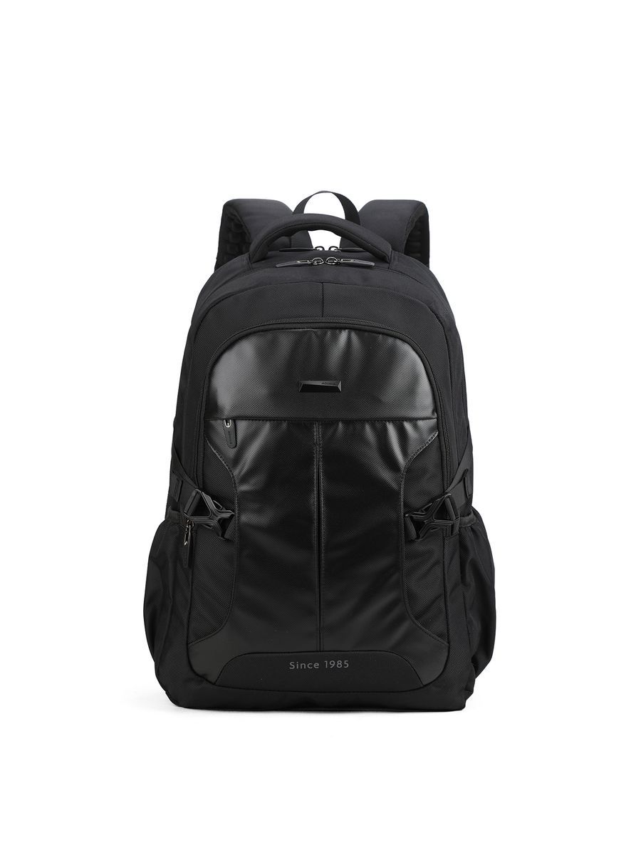 Moderner Unisex-Laptop-Rucksack in Schwarz