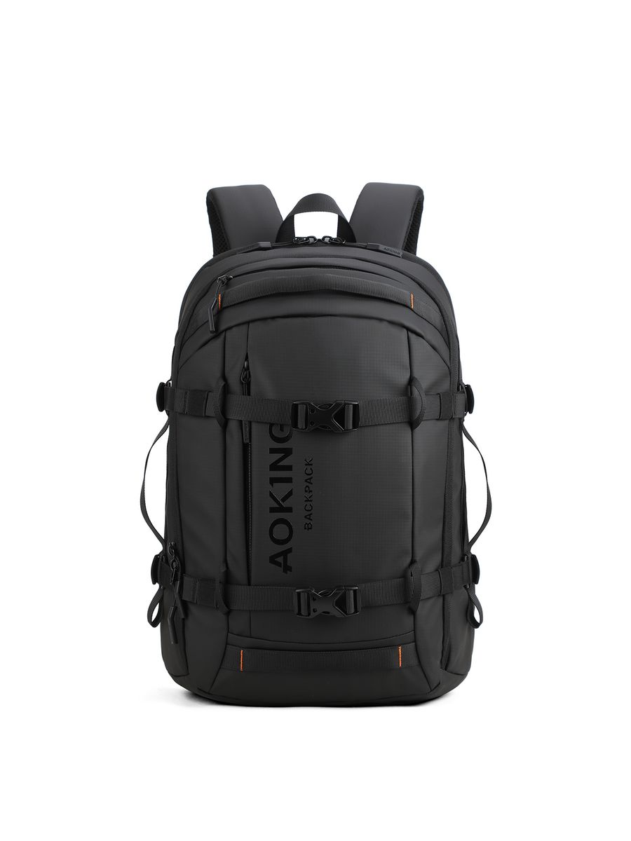 Moderner Unisex-Laptop-Rucksack in Schwarz