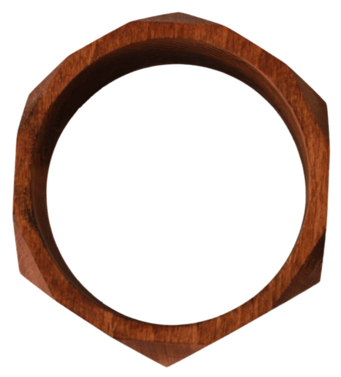 Geometrisches Armreif aus Holz