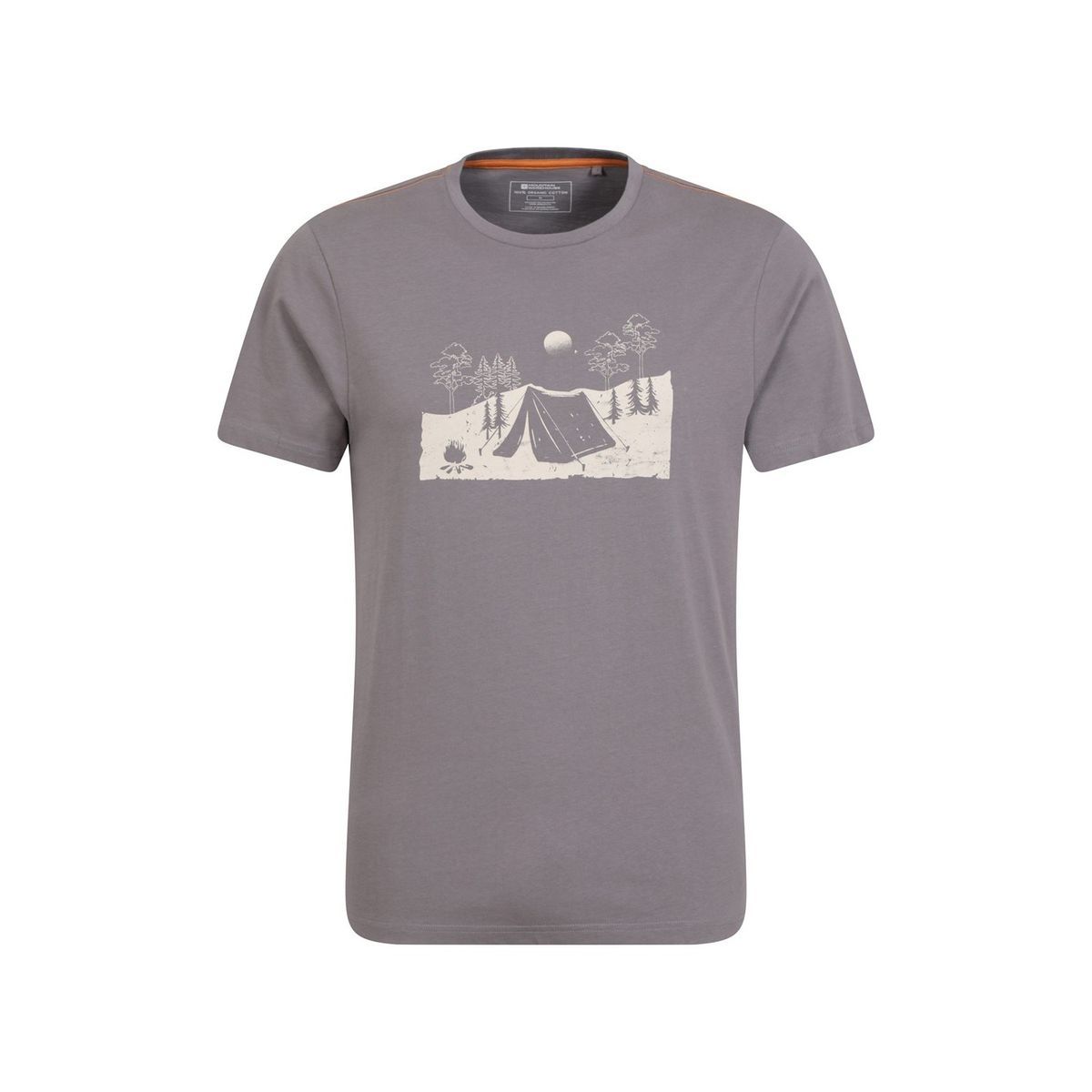 Bio-T-Shirt mit Camping-Skizze