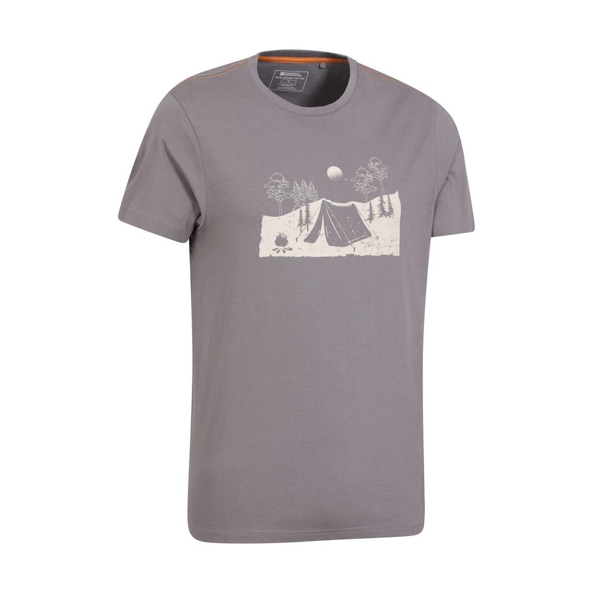 Bio-Baumwoll-Shirt mit Camping-Grafik