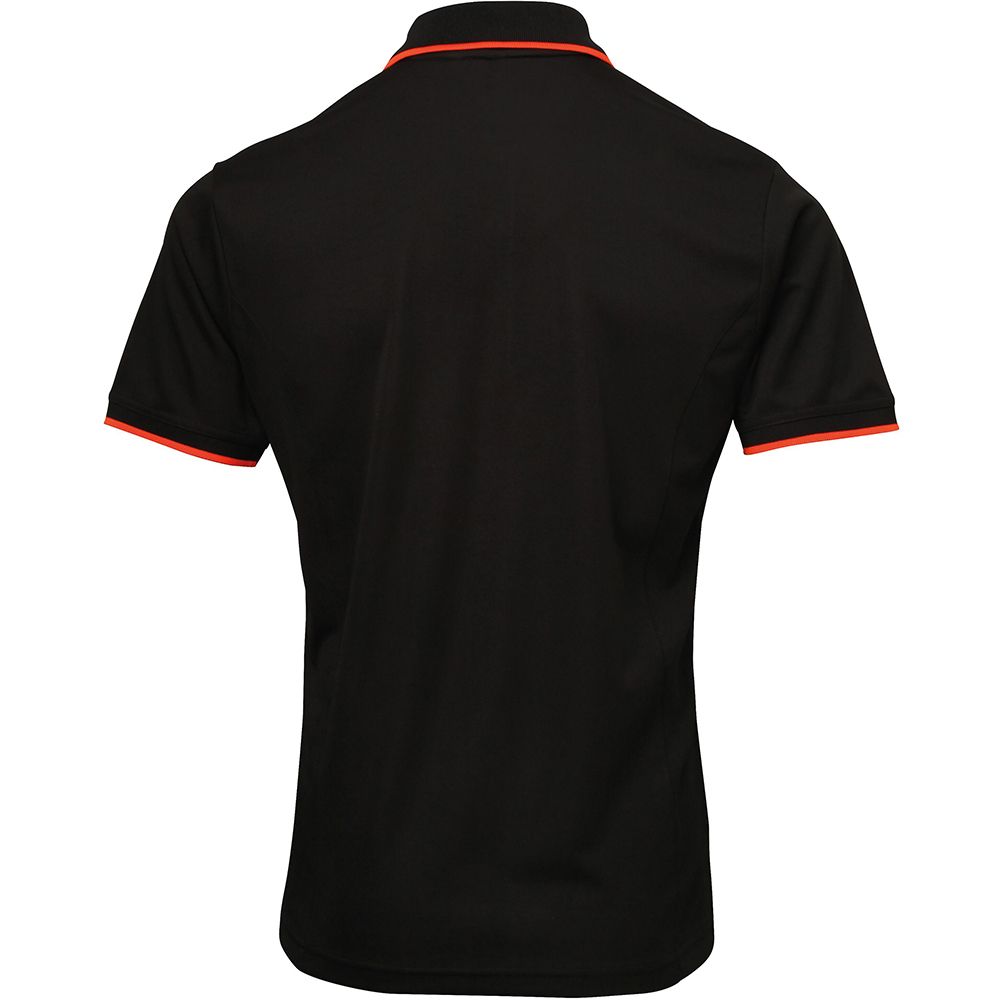 Performance-Poloshirt mit Kontrastbesatz