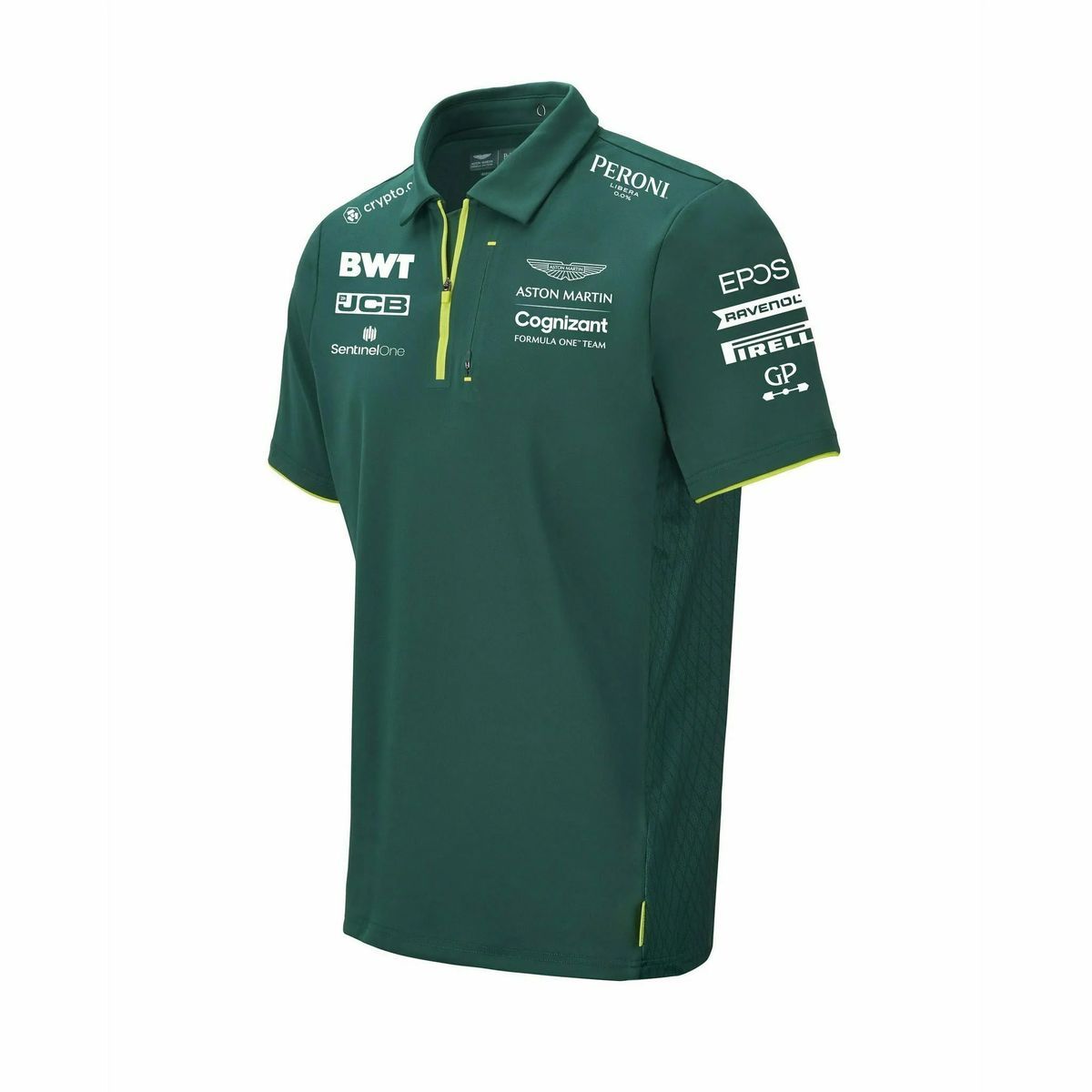 Aston Martin Cognizant F1 Offizielles Team Herren Green Polo Shirt