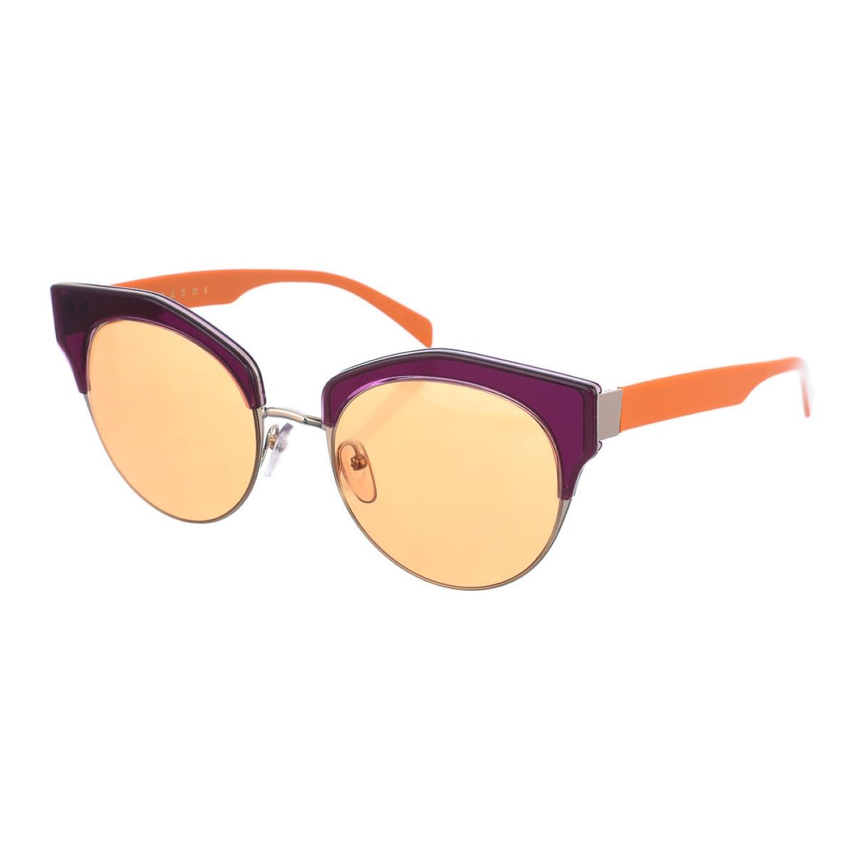 Sonnenbrille mit ovalem Acetatrahmen