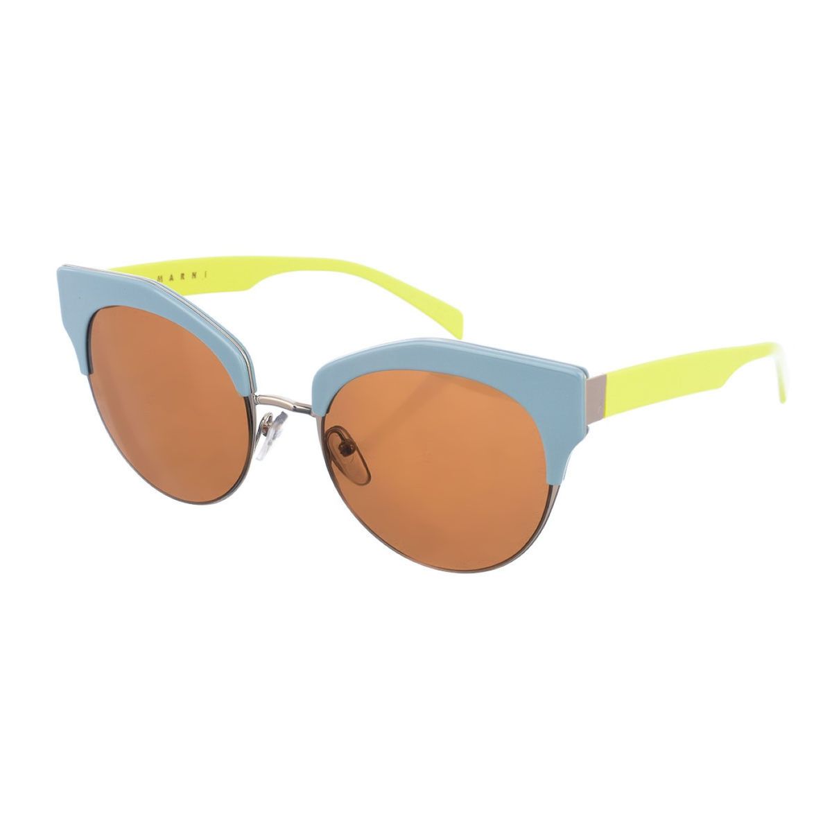 Sonnenbrille mit ovalem Acetatrahmen