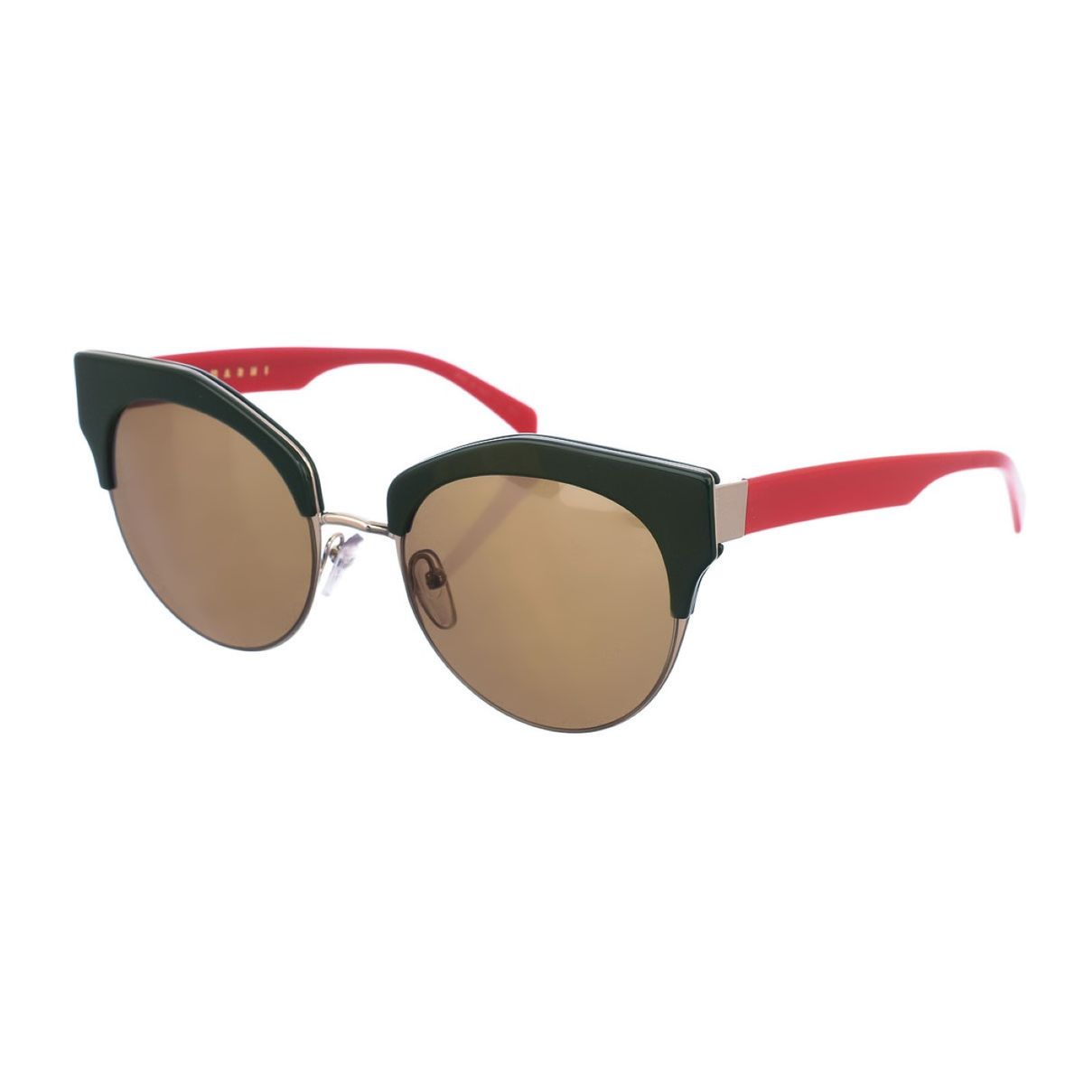 Sonnenbrille mit ovalem Acetatrahmen