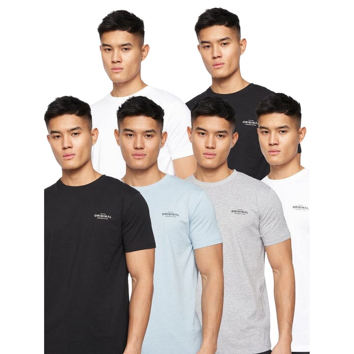 Herren T-Shirt Pack mit Rundhalsausschnitt