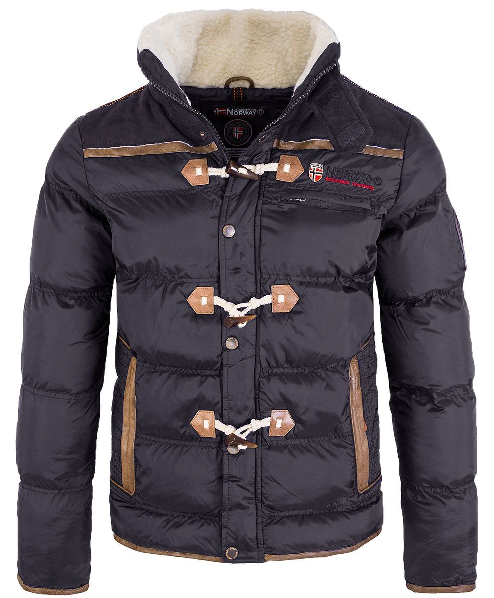 Herren Winterjacke mit Polsterung und Knebel