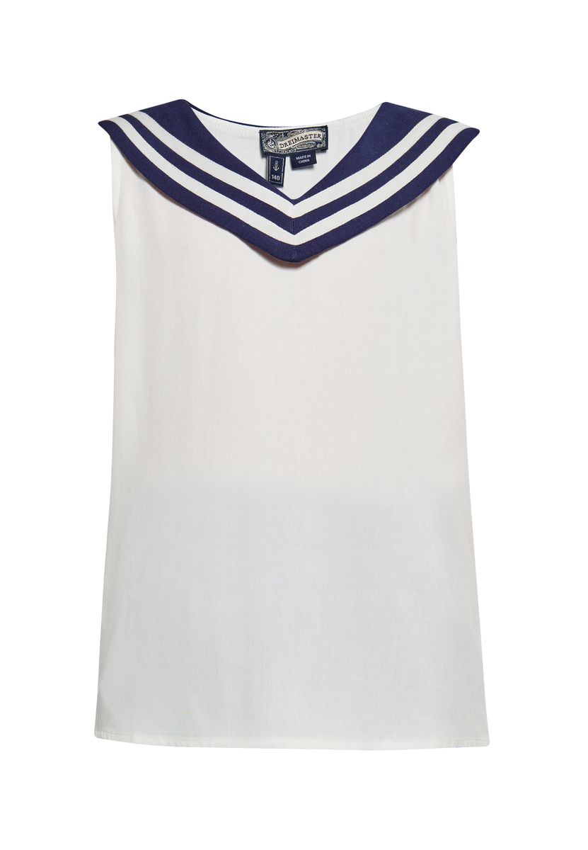 Dreimaster Bluse Mädchen (Kids) Wollweiß
