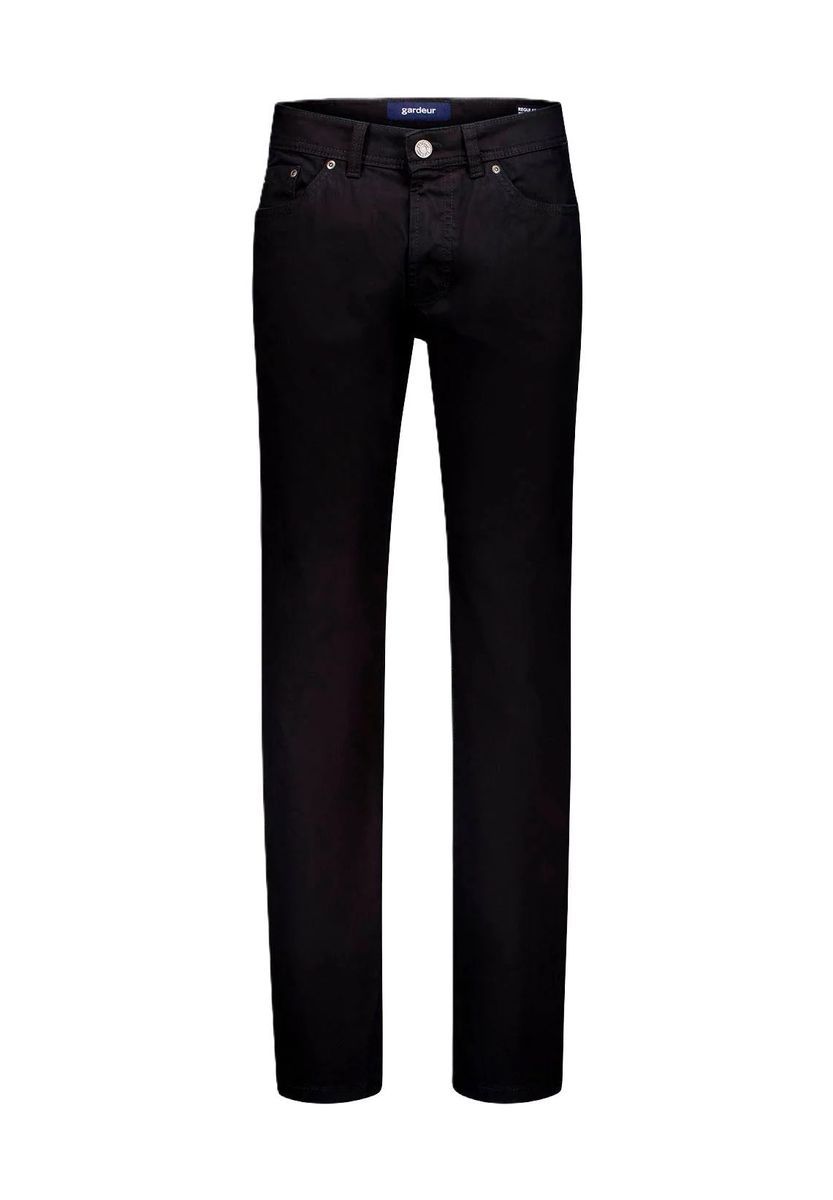 Herren Regular Fit Schwarze 5-Pocket Jeans