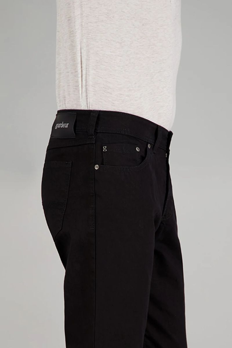 Herren Regular Fit Schwarze 5-Pocket Jeans