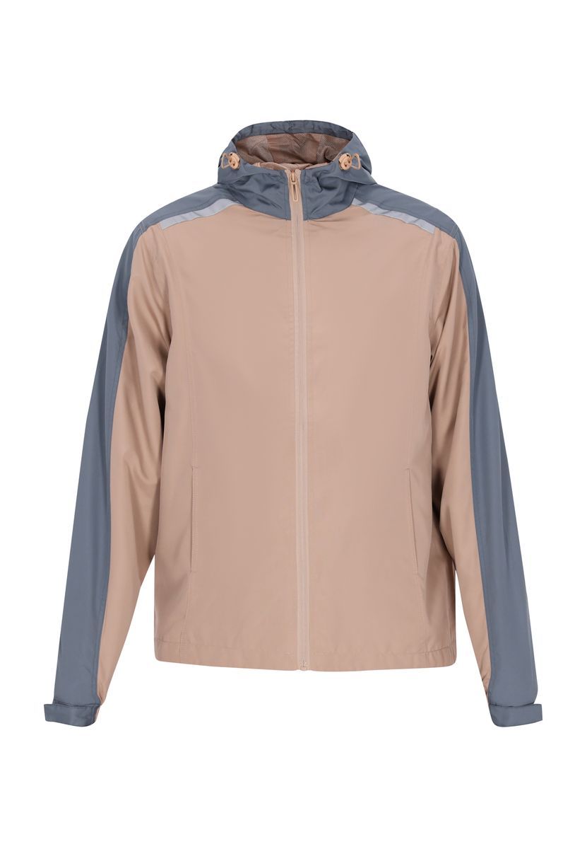 Leichte Herren Jacke mit Kapuze und Reißverschluss