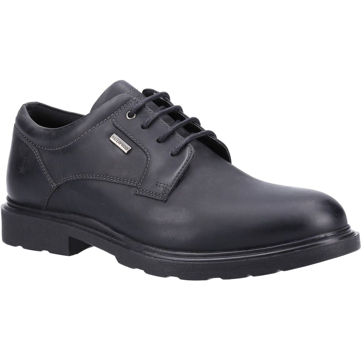 Hush Puppies Pearce Leder Herren Schwarz Schnürschuhe