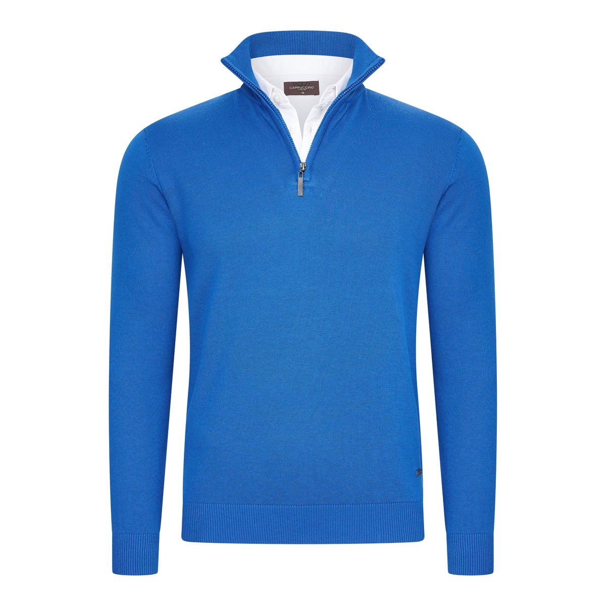Herren Zip Pullover aus Baumwollmischung