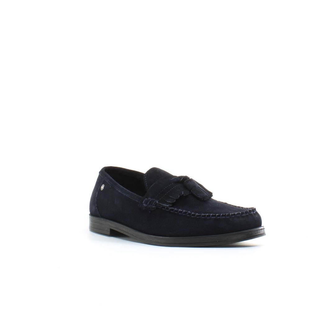 Klassische Suede-Loafer mit Quasten