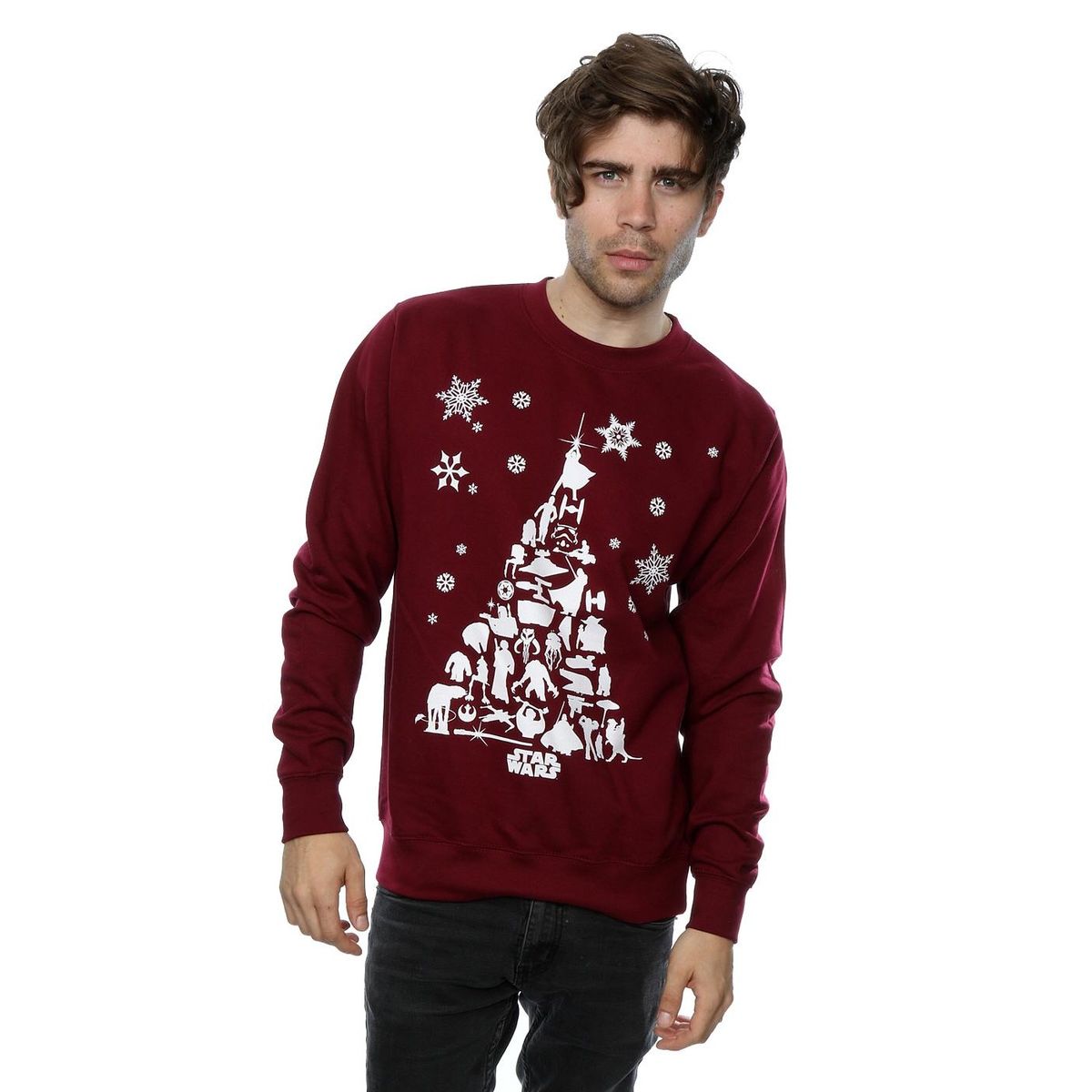 Galaktisches Silhouetten-Weihnachts-Sweatshirt
