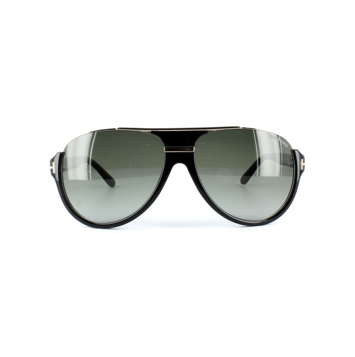 Schwarze Retro-Sonnenbrille im Pilotenstil