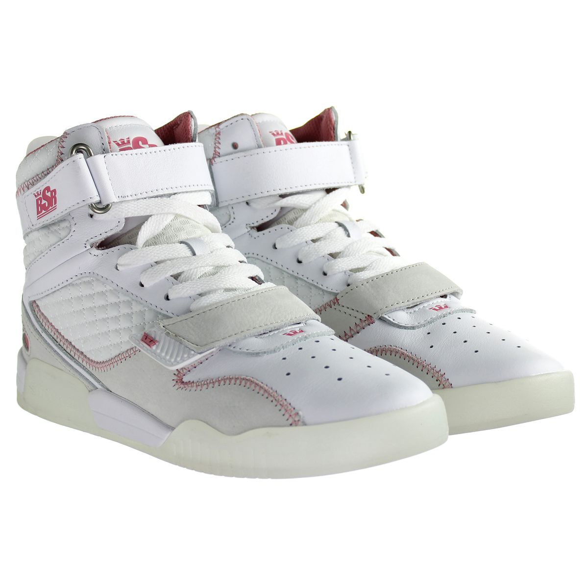 High-Top Sneaker mit Doppelriemen