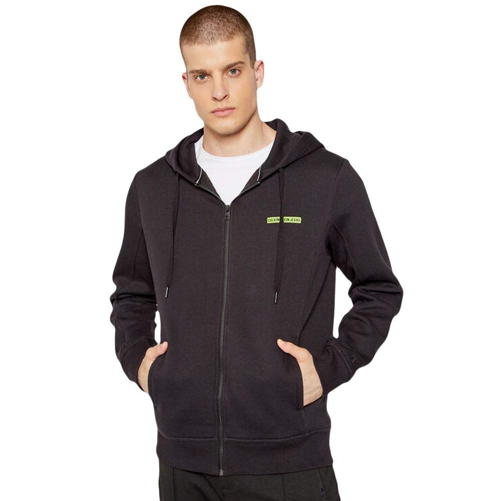 Herren Fleece-Kapuzenpullover mit Reißverschluss