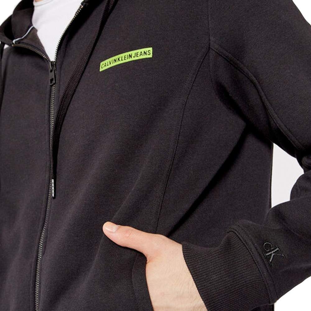 Zip-Hoodie mit Micro-Flock-Logo