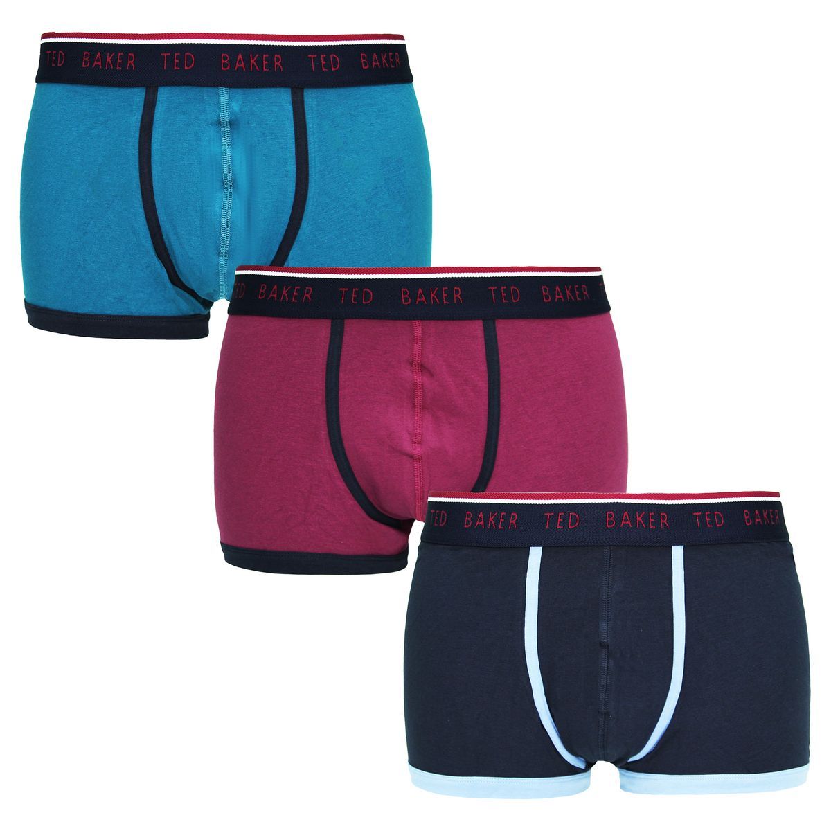 Herren-Boxershorts-Set, 3er-Pack, verschiedene Farben